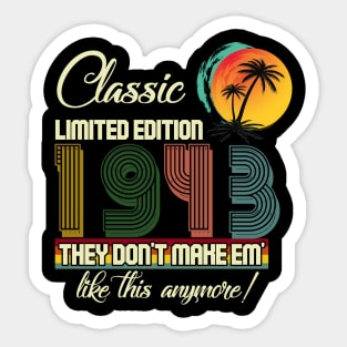 11th Birthday Gifts for Men Vintage Sticker